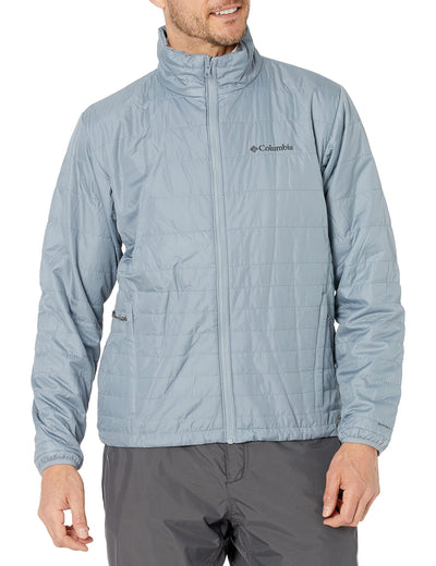 Columbia Sportswear Men's Northwest Traveler Interchange Jacket, Bright Red/Tradewinds Grey, Medium