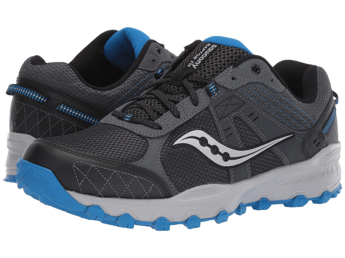 Saucony Men's Grid Raptor Tr 2 10 Wide Charcoal/Blue