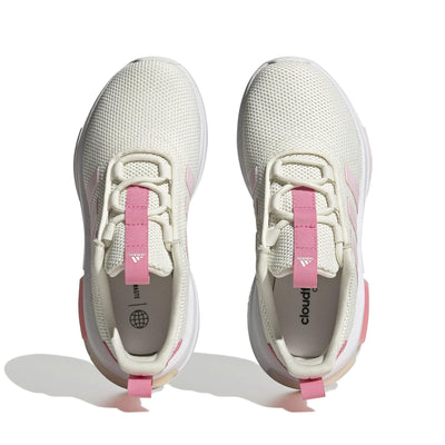 adidas Racer Tr23 Lace-Up Sneaker, Off White/Clear Pink/Pink, 2 US Unisex Little Kid