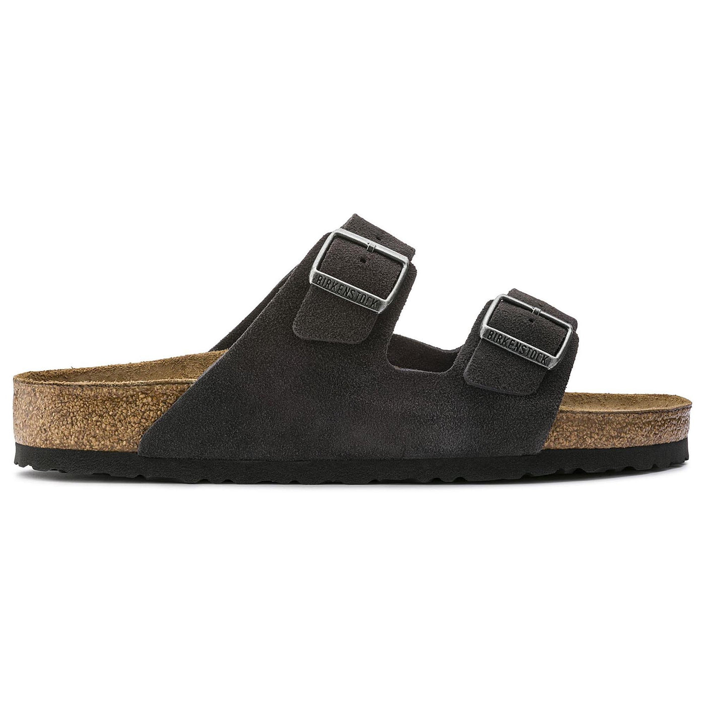 Birkenstock Men's Open Toe Sandals, Grey Velvet Gray Velvet Gray, 7.5 AU