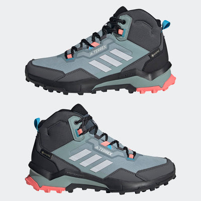 adidas Women's Terrex AX4 Mid Gore-TEX Hiking Shoe 6.5 Magic Grey/Dash Grey/Acid Red