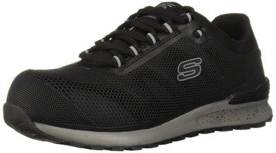 Skechers Men's Bulkin Industrial Shoe, Black, 11 Wide