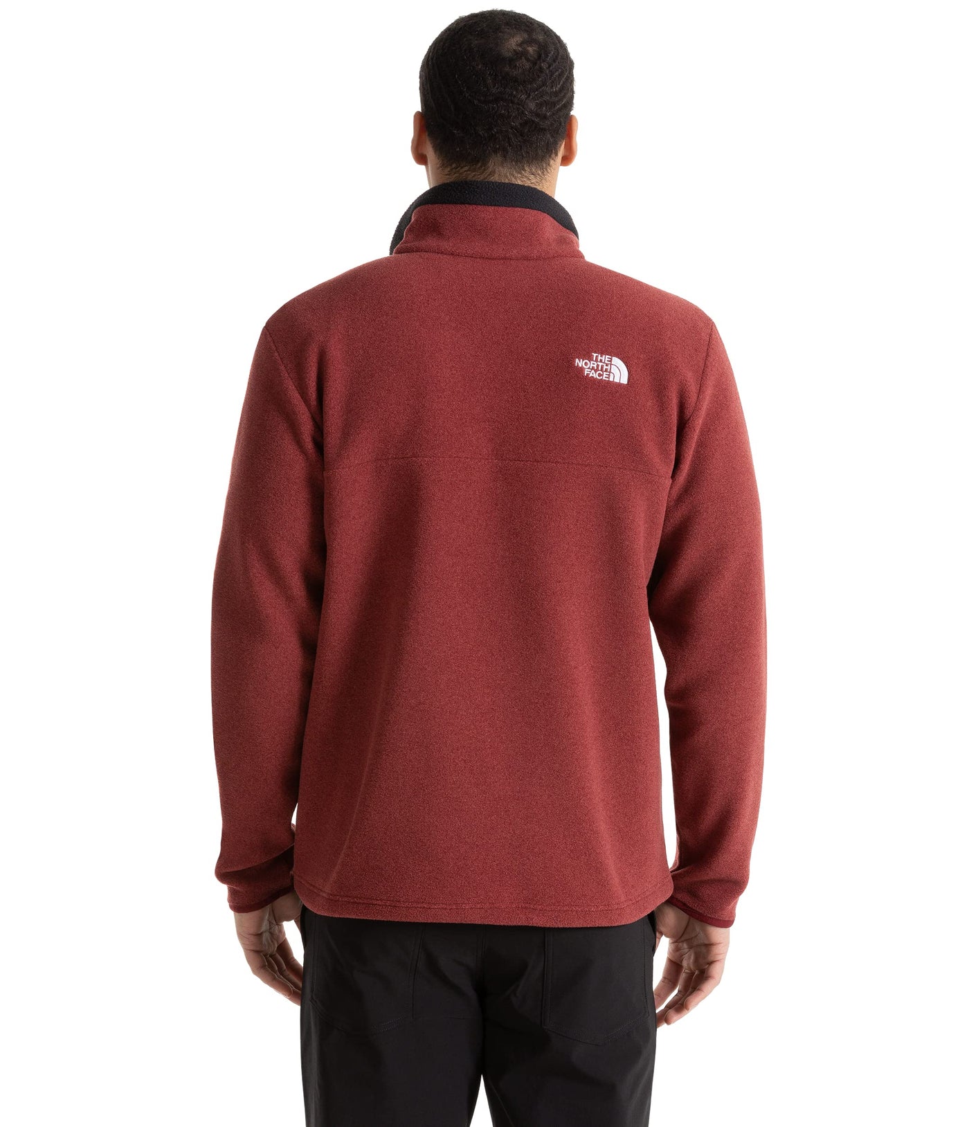 THE NORTH FACE Men's Birch Bowl Quarter Zip Sweatshirt, Pomegranate Heather, 3X-Large