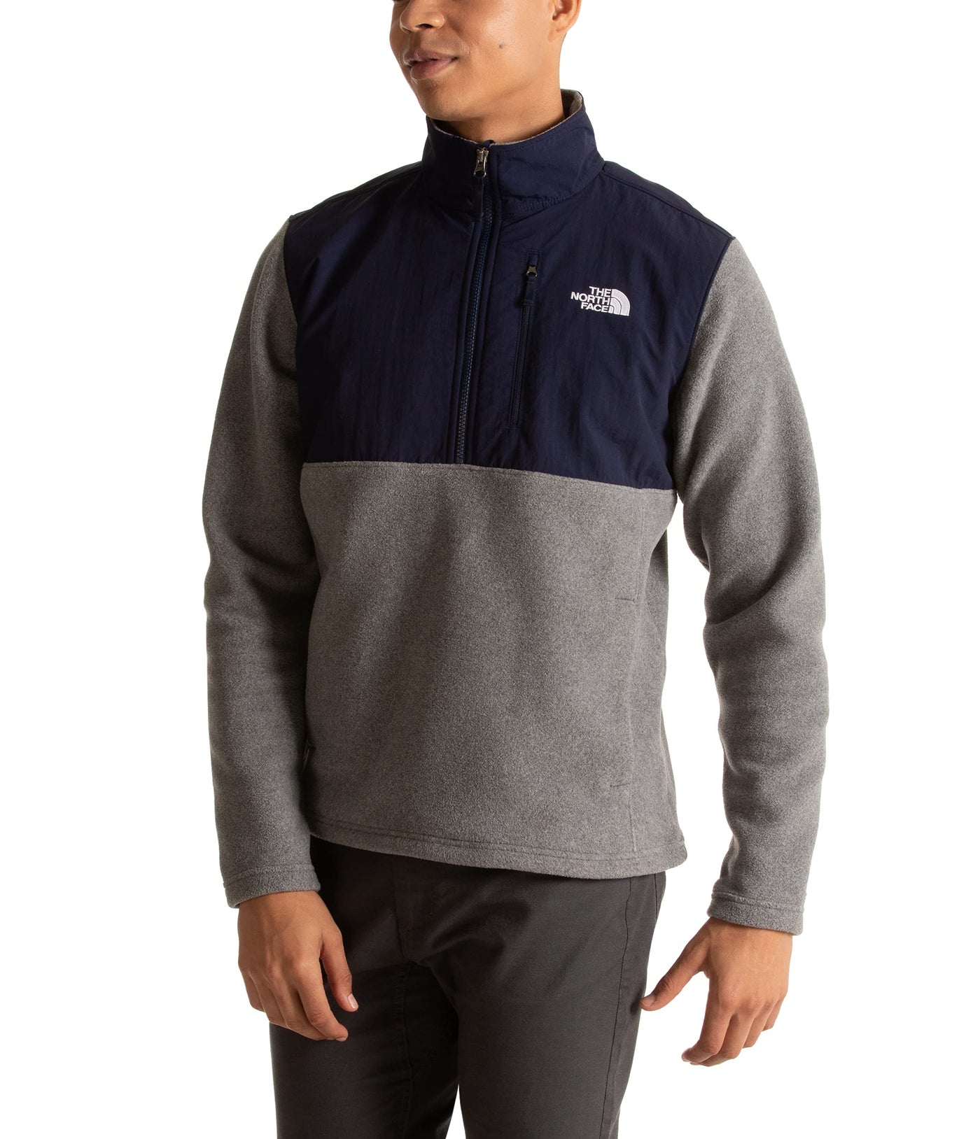 THE NORTH FACE Men's Sun Rise Quarter Zip Sweatshirt, Vanadis Grey Heather, 2X