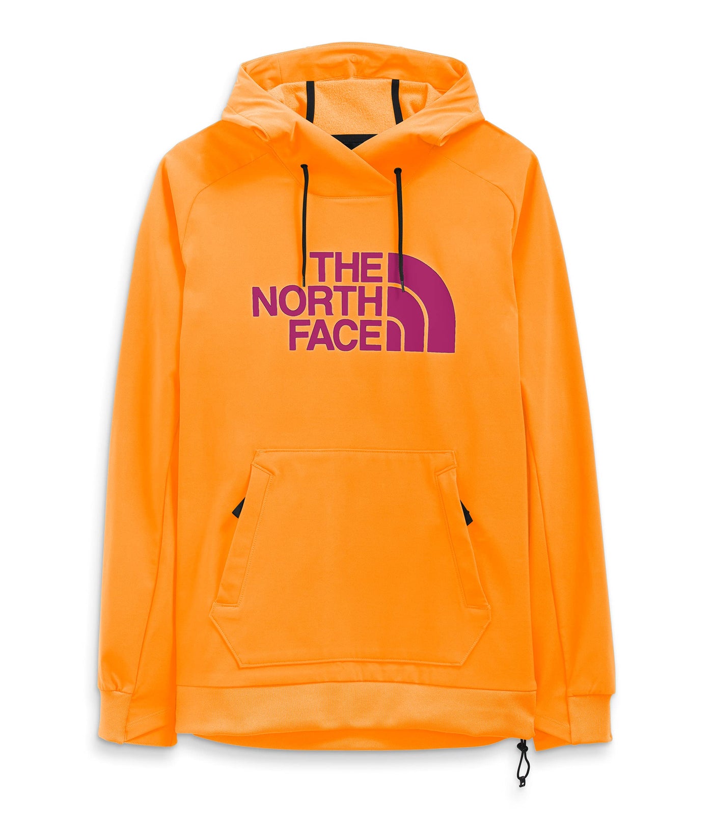 THE NORTH FACE Men's Tekno Logo Water-Repellent Fleece Hoodie, Vivid Orange, Medium Regular