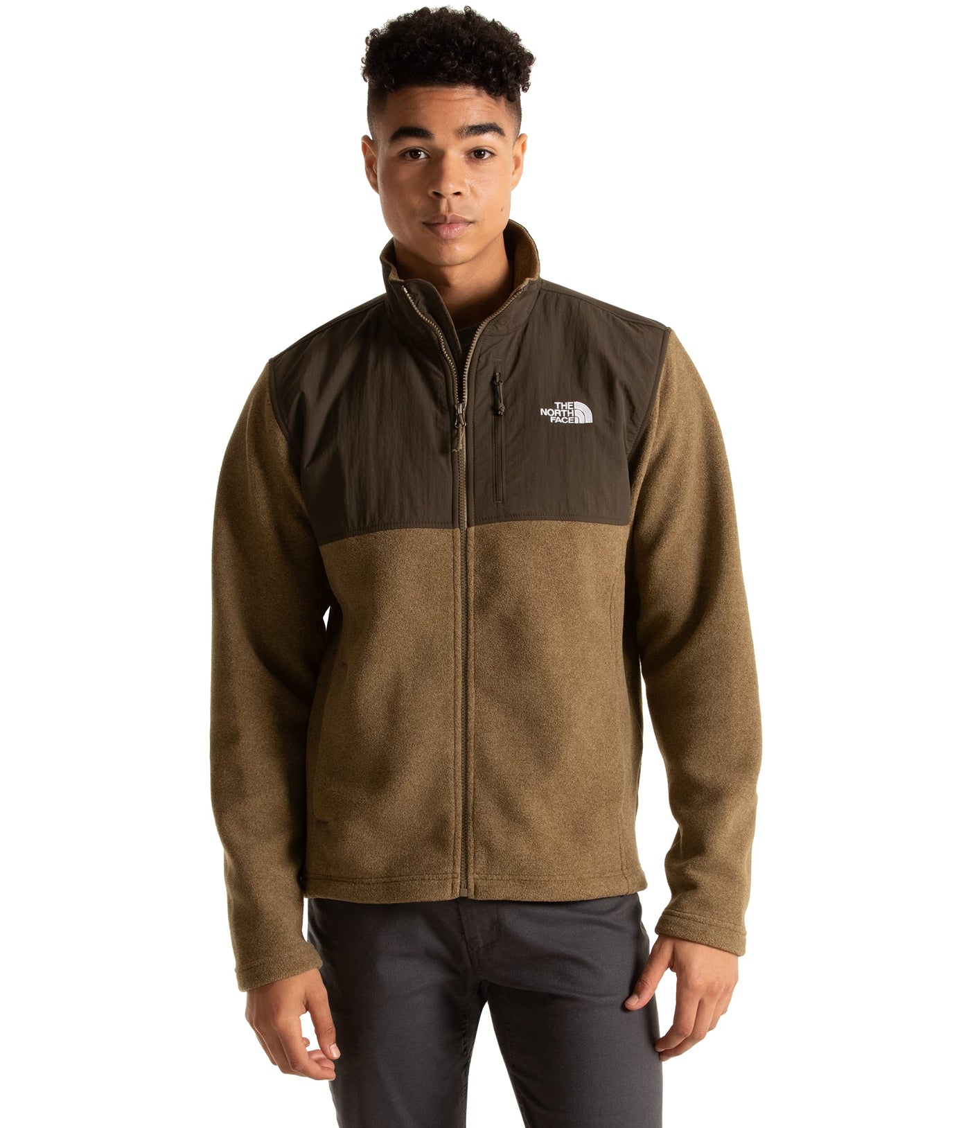 THE NORTH FACE Men's Sun Rise Full Zip, Caper Berry Green Heather, X-Large