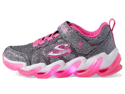 Skechers Girl's Sport Lighted - Hyper Surge 302330L (Little Kid/Big Kid) Charcoal/Hot Pink 3 Little Kid M