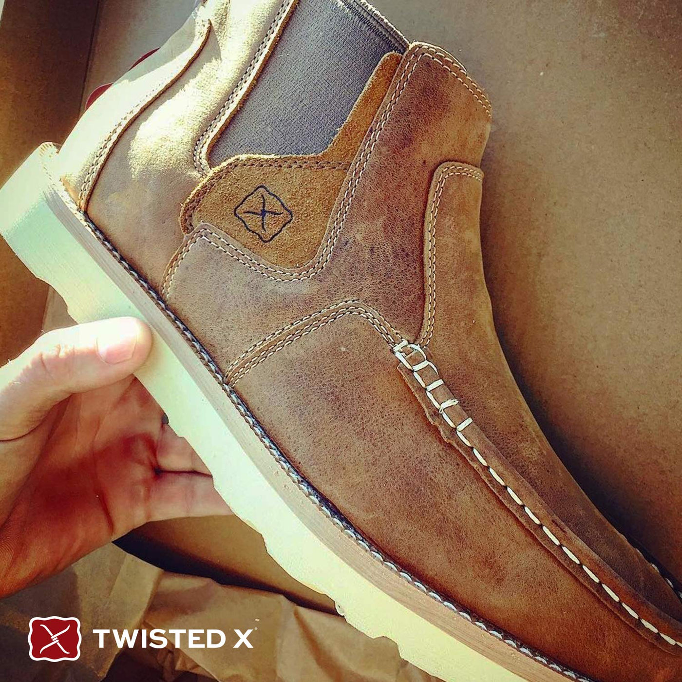 Twisted X Men's Casual Shoes 14 Oiled Saddle