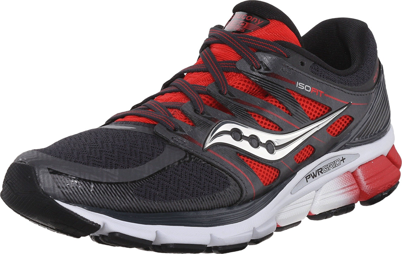 Saucony Men's Zealot ISO Running Shoe 10.5 Red/Black/Silver