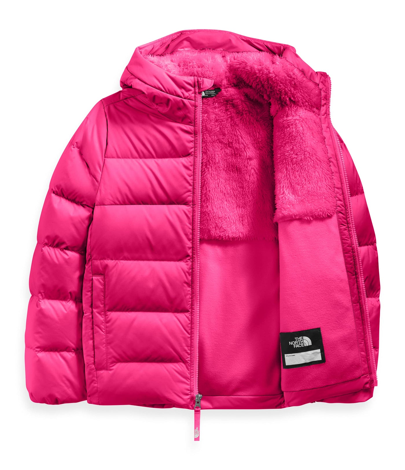 The North Face Youth Moondoggy Hoodie, Cabaret Pink, XXS