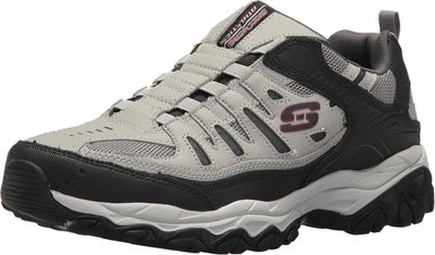 Skechers Men's After Burn M Fit Slip-On Trainer 16 X-Wide Gray/Black