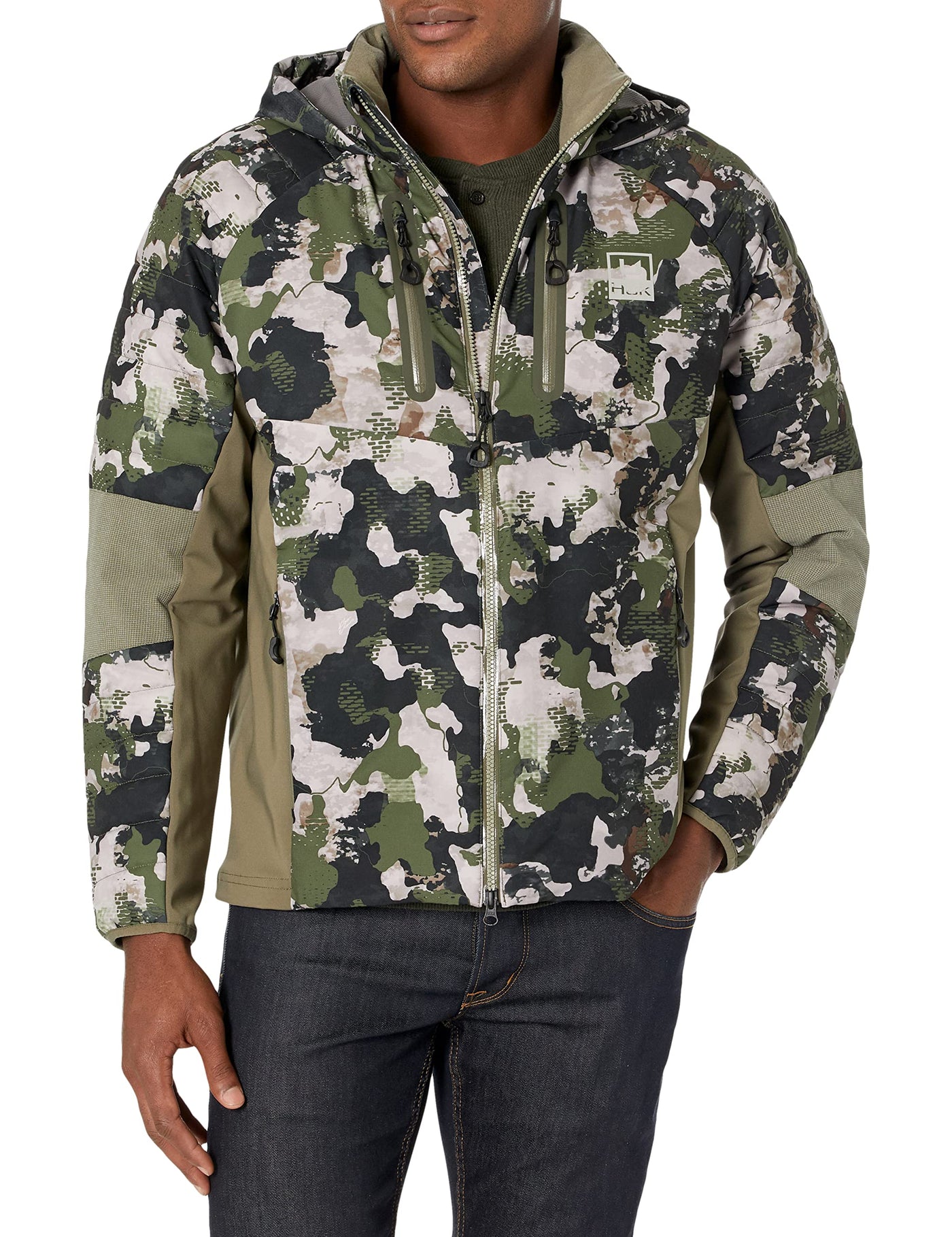 HUK mens Men's Icon X Superior Hybrid Jacket | Water Resistant & Wind Proof 3X-Large Refraction Hunt Club