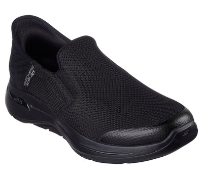 Skechers Men's Gowalk Arch Fit Slip ins Athletic Slip-On Casual Walking Shoe with Air cooled Foam 12 Black