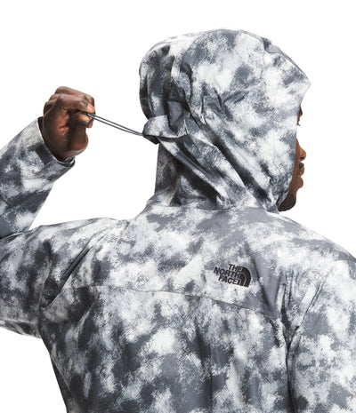 THE NORTH FACE Men’s Venture 2 Waterproof Hooded Rain Jacket (Standard and Big & Tall Size), Vanadis Grey Crosshatch Camo Print, Large