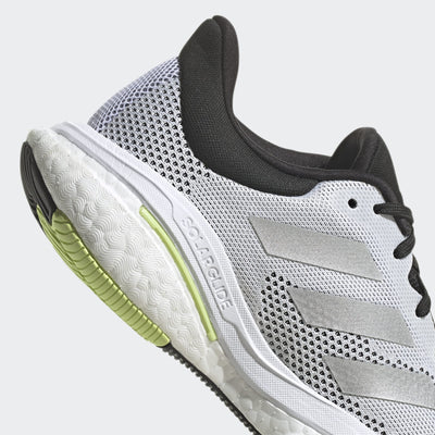 adidas Solar Glide 5 White/Silver Metallic/Pulse Lime 7 B (M)