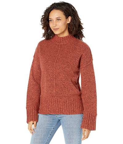 Smartwool Bell Meadow Sweater Small Woodsmoke/Ginger Heather Marl