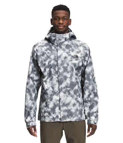 THE NORTH FACE Men’s Venture 2 Waterproof Hooded Rain Jacket (Standard and Big & Tall Size), Vanadis Grey Crosshatch Camo Print, Large