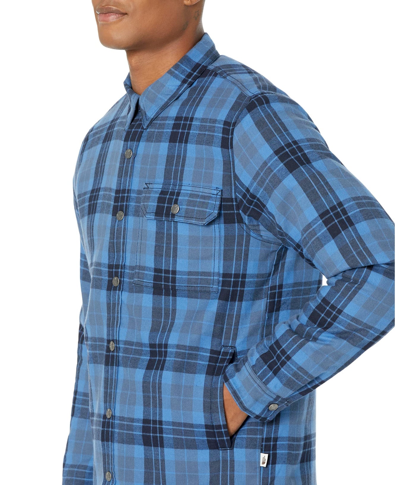 THE NORTH FACE Campshire Shirt Shady Blue Medium Icon Plaid 2 MD