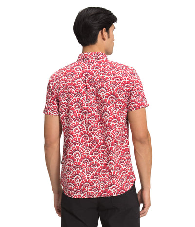 The North Face Short Sleeve Baytrail Pattern Shirt - Men's Rococco Red Ashbury Floral Print, L