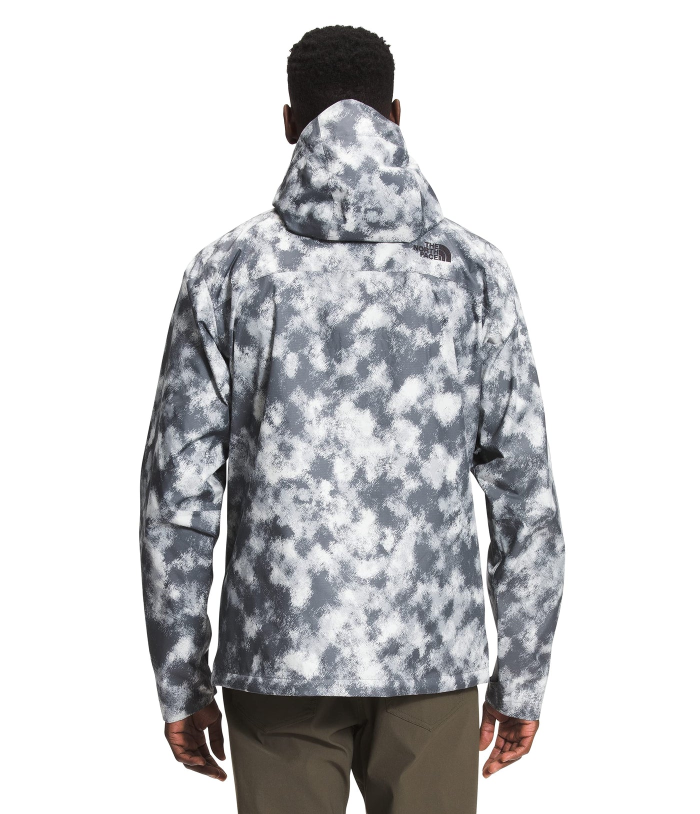 THE NORTH FACE Men’s Venture 2 Waterproof Hooded Rain Jacket (Standard and Big & Tall Size), Vanadis Grey Crosshatch Camo Print, XX-Large