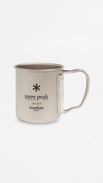 Snow Peak Men's Titanium Single Wall 300 Mug, Silver, One Size