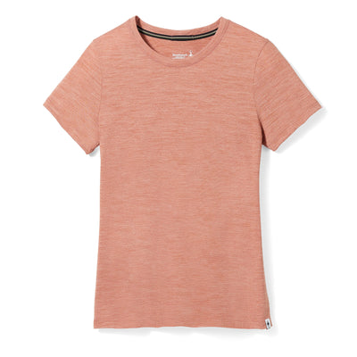 Smartwool Women's Merino Wool Base Layer — Short Sleeve Tee (Regular Fit), Copper Heather, Medium