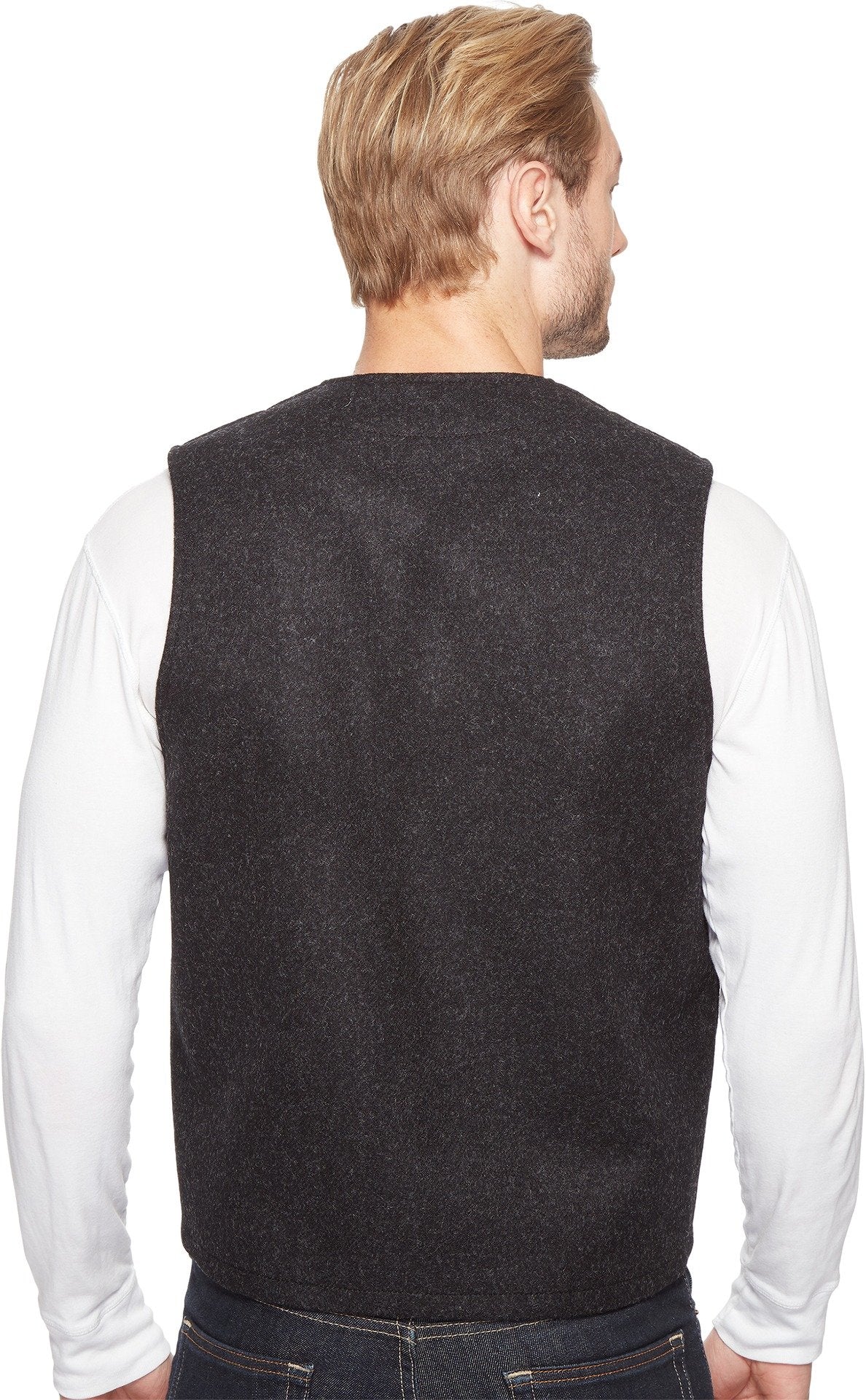 Filson Men's Mackinaw Wool Vest Small Charcoal