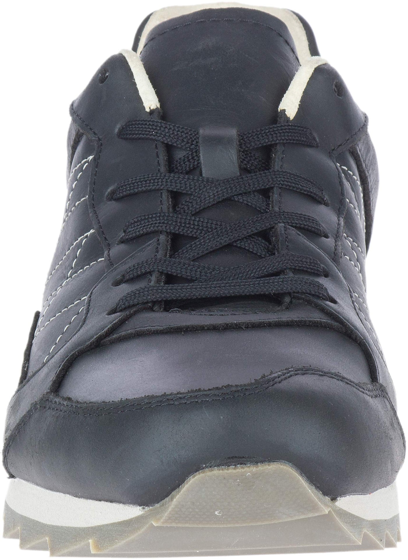 Merrell Alpine Sneakers for Men - Breathable Mesh Lining with Durable Rubber Outsole, Sporty and Sturdy Sneakers Black Leather 7.5 M